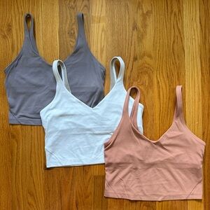 Lululemon align cropped tank SET OF THREE